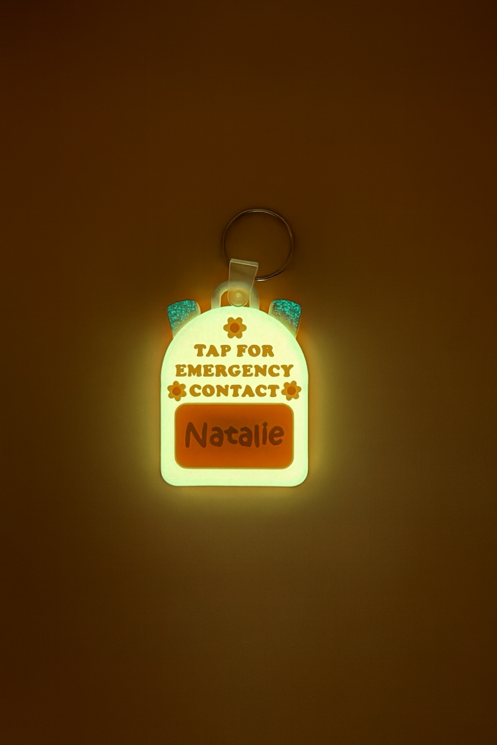 Kids Emergency Contact Keyring