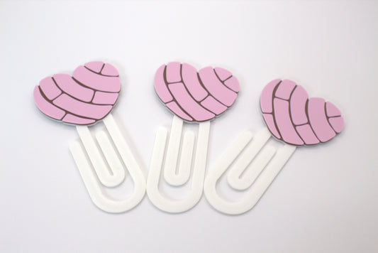 Heart-Shaped Cute Paper Clip – Pink Large Stationery Clip Set